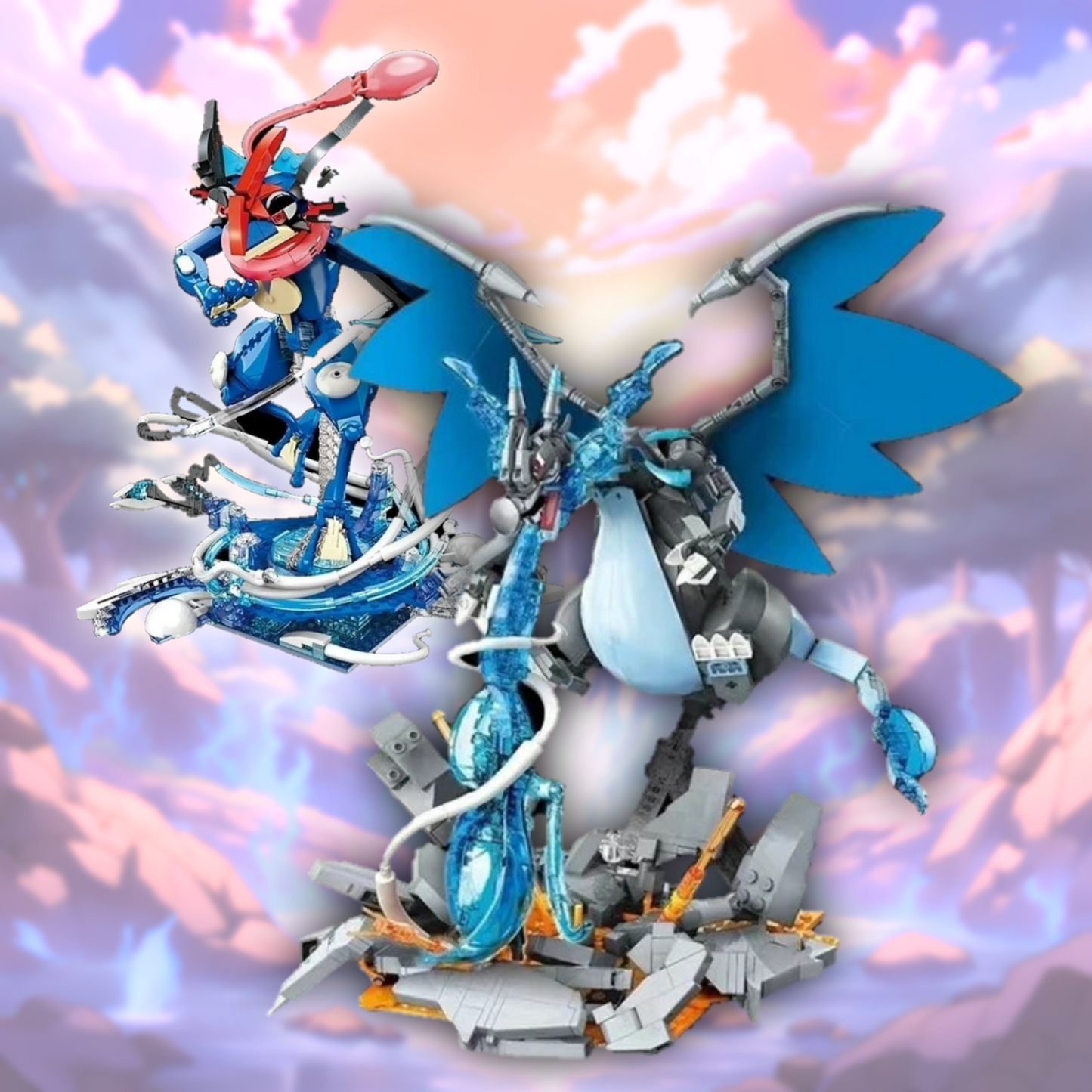 Pokemon Mega Charizard X | Greninja Action Sets