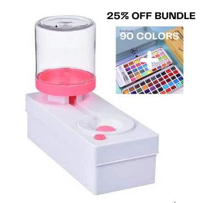 BrushFlush™ Watercolor Paint Brush Washer