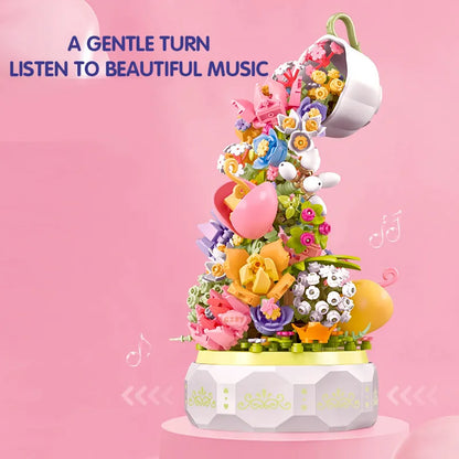Flower Cup Music Box Building Block
