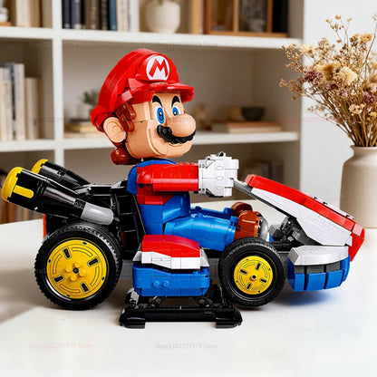 Mario Racing Cart Building Blocks 1972pcs Educational DIY Bricks Toy Set