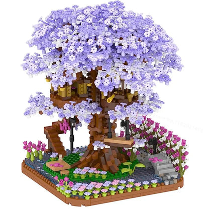 Cherry Blossoms Tree House Building Blocks