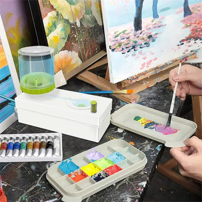 BrushFlush™ Watercolor Paint Brush Washer