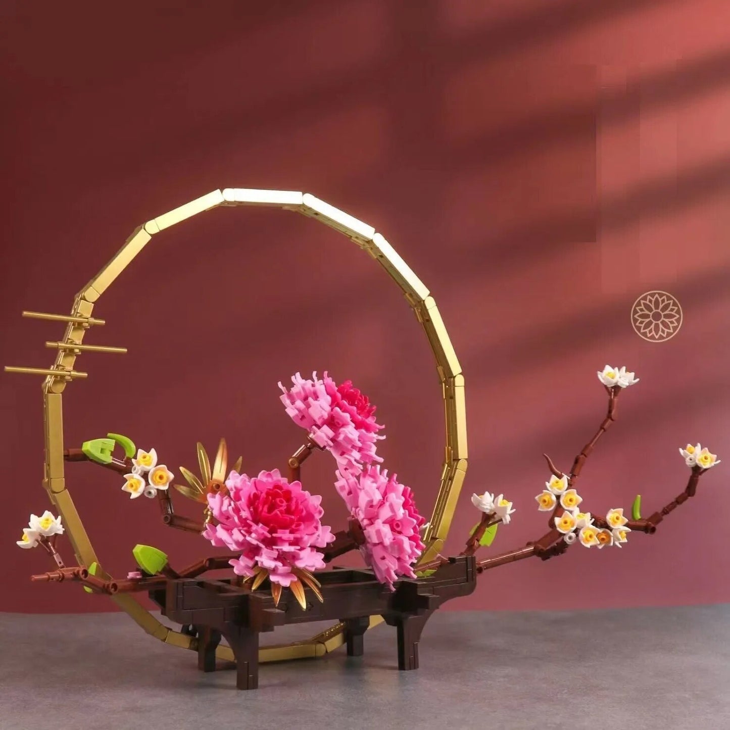 Premium Bonsai Flowers Orchid Lilac Building Blocks Sets