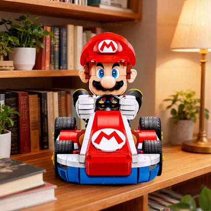 Mario Racing Cart Building Blocks 1972pcs Educational DIY Bricks Toy Set