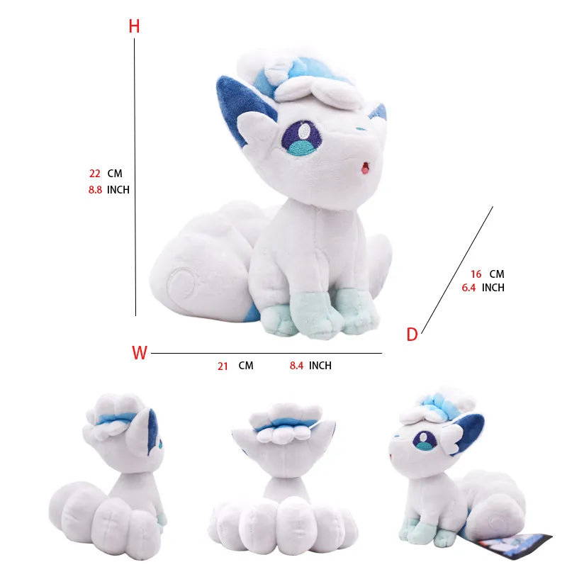 Alolan Vulpix Pokemon 8" Plush Doll