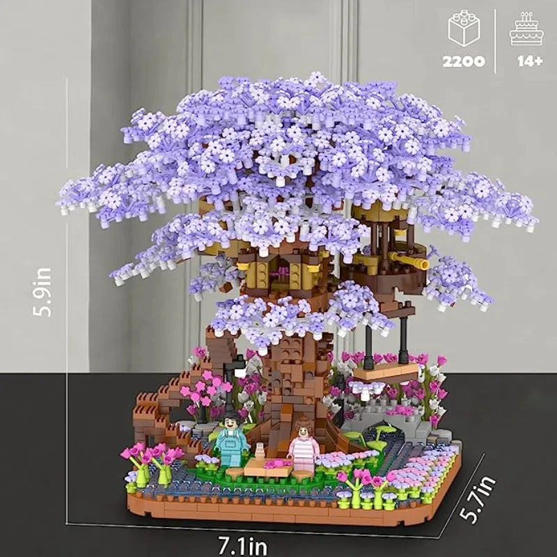 Cherry Blossoms Tree House Building Blocks
