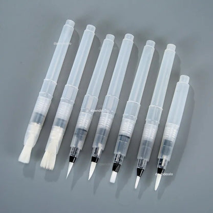 7 Refillable Watercolor Brush Pens
