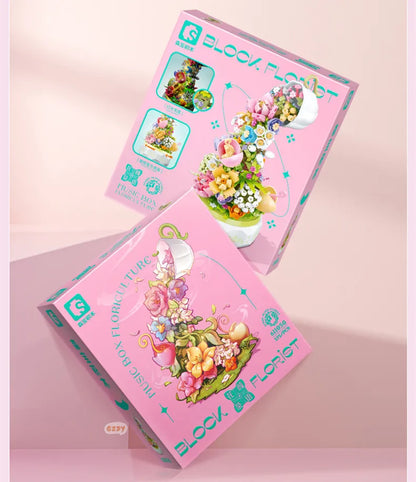 Flower Cup Music Box Building Block