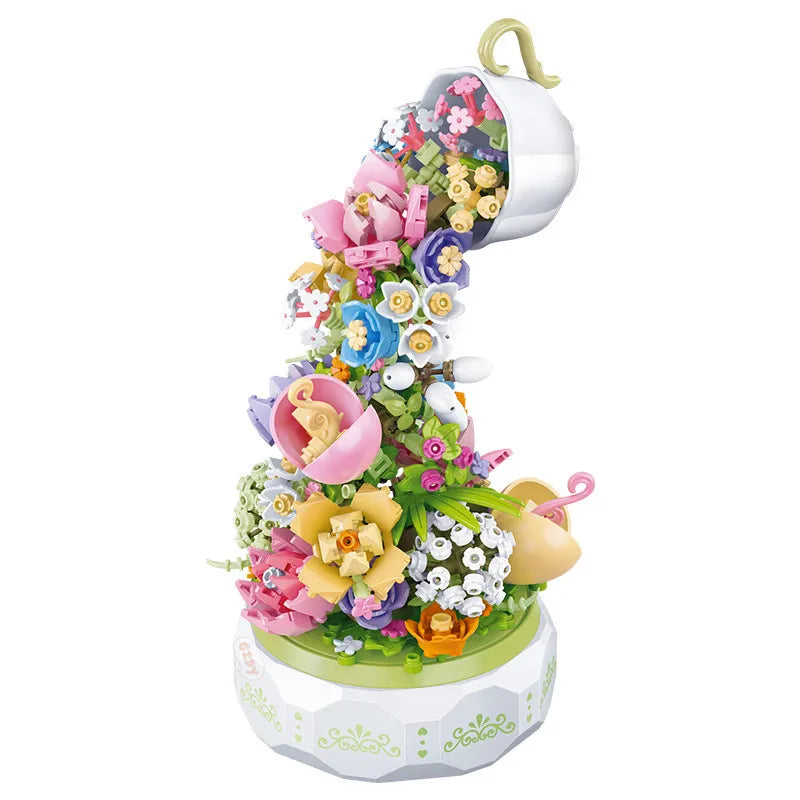 Flower Cup Music Box Building Block