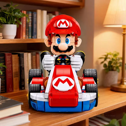 Mario Racing Cart Building Blocks 1972pcs Educational DIY Bricks Toy Set